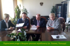 Підписання-угоди-з-Вищою-школою-агробізнесу-м.-Ломжа-Польща