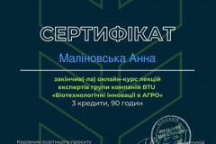 Малиновська